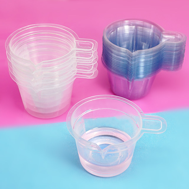 Crystal drip glue pinch glue mixing cup disposable plastic small cup glue color mixing cup measuring cup tool