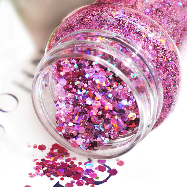 Crystal glue glitter sequins large bottle laser gold powder quicksand mahjong cat claw flow hemp decoration handmade diy material