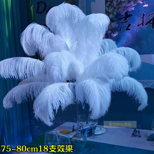 DIY jewelry imported ostrich feathers multicolor wedding feathers road banquet table flower jewelry performance props feathers