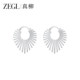 ZEGL Zhenliu Heart Holiday Earrings Women's Exaggerated Earrings Niche Unique Earrings High-end Large Earrings New Hot Style