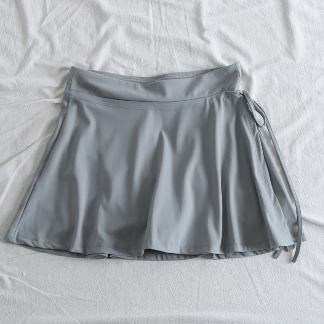 New style of spring and summer side lace-up underwear version of high waist tennis skirt sports skirt women's short skirt

