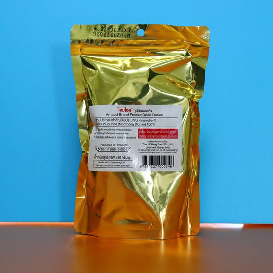 Thai gold pillow durian dry 5A grade dehydrated freeze-dried durian dry original imported BigC same style durian freeze-dried