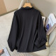 White chiffon bow shirt women's long-sleeved summer thin style large size fat MM200Jin [Jin equals 0.5 kg] design sense professional top