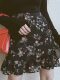 Floral skirt for women with large size chiffon skirts for fashionable short skirts for belly and ruffle edges for hips for summer