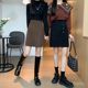 Corduroy skirt 2024 autumn and winter new Korean version slim single-breasted versatile hip-covered mid-skirt ins trendy fat mm