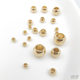 18K14K real gold plated color-preserving large hole beads separated by beads wheel beads handmade diy loose beads beaded necklace jewelry accessories