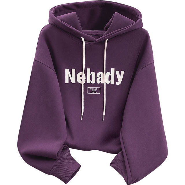 Cypress House Hooded Sweatshirt 2025 Spring New Women's Fashion Falling Shoulder Long Sleeve Drawstring Letter Pattern Top
