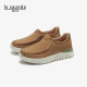 Lairsdan men's shoes new leather shoes fashionable round toe casual footwear with one foot lazy loafers 5MM74602