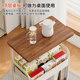 Small cart lathe nightstand movable side snack storage rack household floor-to-ceiling bedside tea table table living room