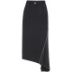 HGENTEEL Lotus Women's Clothing Asymmetrical and Neat Straight Cool Skirt GCD35700560
