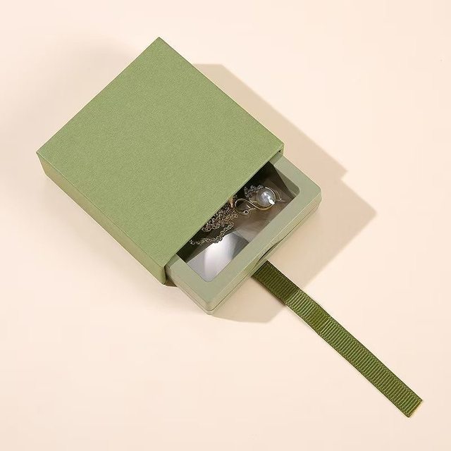 Anti-oxidation pe film box suspended box pull-out jewelry box necklace earring jewelry drawer box packaging box