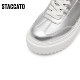 Sijitu's new panel shoes high bottom increase sports casual shoes silver versatile women's shoes H0082cm4
