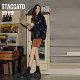 Yang Mi's same style as Sijiatu 2025 new Little Seagull Jazz Loafers Thick-soled Small Leather Shoes EEZ22CA5