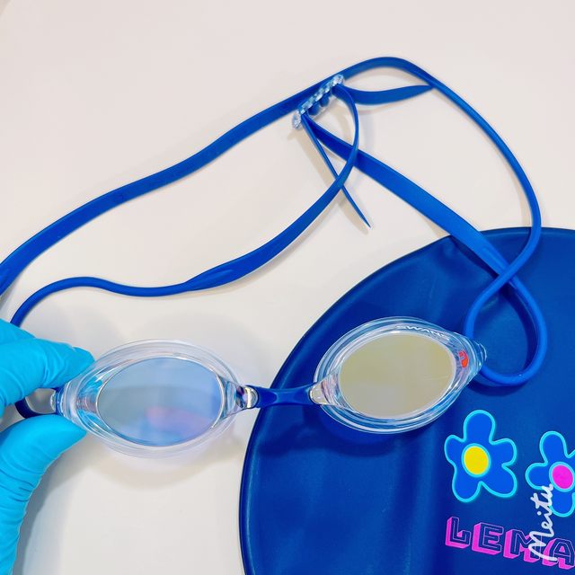 Swans swimming goggles have rubber ring DIY color matching Japanese original myopia swimming goggles training product