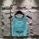 Korean style 2025 summer new three-dimensional printed letter knitted solid color vest suspender short T-shirt women's top