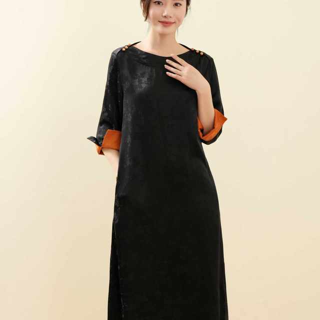 No. 1 new Chinese style improved cheongsam dress for women 2025 new high-end waist