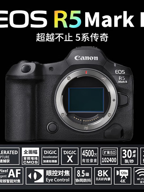 Canon EOS R5 Mark II full-frame professional flagship mirrorless camera ...