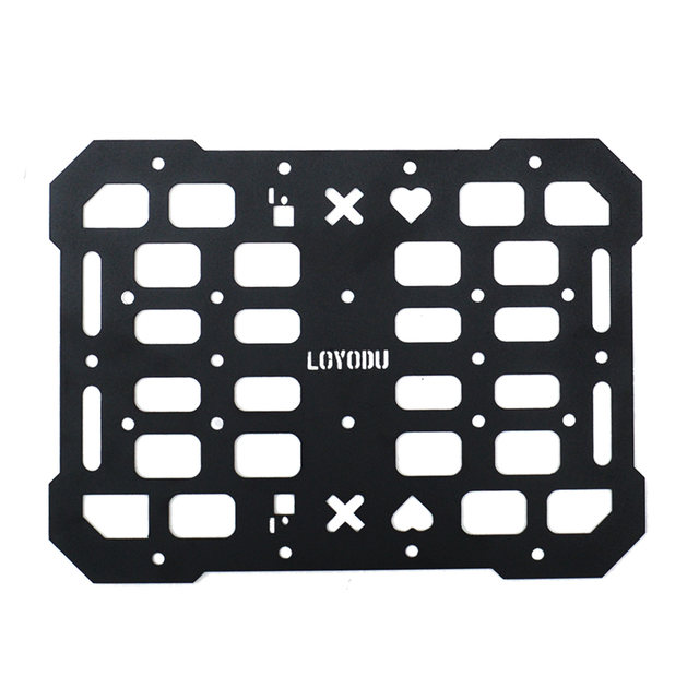 Longyangdu motorcycle modified side box bracket side package expansion rack electric vehicle side package fixed hanger plate