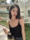 Black large size Model suspender vest female 2024 new inside with chest pads are thin and wear short shirts summer
