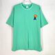 Fashion brand discount high-quality cotton green casual round neck T-shirt F3-5