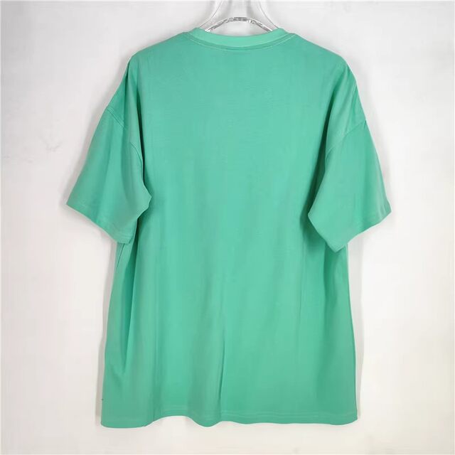 Fashion brand discount high-quality cotton green casual round neck T-shirt F3-5