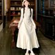 Coat, half turtleneck knitted dress for women, autumn and winter French white temperament, inner layer, thick fishtail long skirt