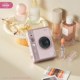 The new Fuji instax mini Evo instant gift box set Gentle Rose contains 10 pieces of pink-edged photo paper