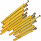 Small yellow croaker nylon plastic expansion screw extended expansion tube 6M8M10 expansion bolt anchor bolt expansion nail expansion plug US solid nail