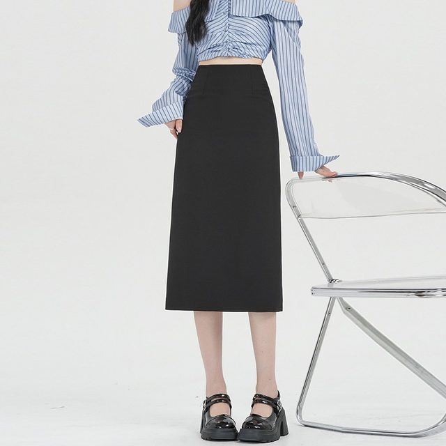 After spring and summer, professional suit skirt and temperament commuting one step mid-length skirt A-line skirt high-waisted hip skirt