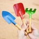 Children's beach thickened large iron bucket set small shovel baby outdoor beach playing digging and playing sand tools

