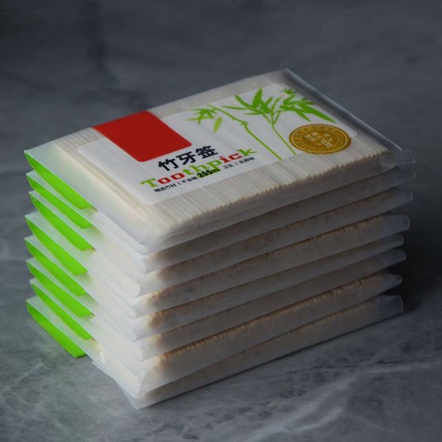 A169 household single-head bamboo toothpicks, 200 pieces, hotel environmentally friendly restaurant, portable bagged bamboo toothpicks