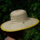 Bamboo woven sunshade breathable straw hat farmers work outdoor sun hat construction site agricultural tea fishing sun protection hat