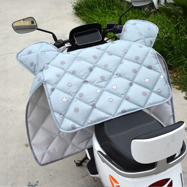 Electric motorcycle windshield is medium -thick four -seasons universal double -sided waterproof small battery car wind cover wind cover spring and autumn thin