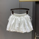 Sweet lace-up design makes the slim flower bud short skirt for women with versatile A-line puffy skirt trendy