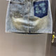 Retro contrast color pocket high waist denim skirt for women in summer embroidery design to make them look slim A-line hip-pack skirt