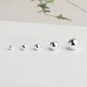 999 pure silver beads, loose beads, round beads, diy accessories, silver jewelry bracelet, braided material, beaded beads, braided rope, sterling silver