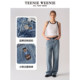 
TeenieWeenie Bear Women's Summer Jeans 2025 New Lacele Cotton Straight Pants White Pants