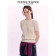 TeenieWeenie Bear Knitted T-shirt 2025 Summer New Casual Vibrant Women's Round Neck Sweater Top