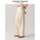 
TeenieWeenie Bear Women's Summer Jeans 2025 New Lacele Cotton Straight Pants White Pants
