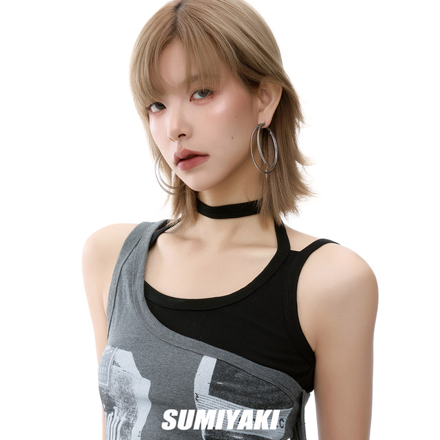 SUMIYAKI multi-layered earrings high-grade plain large earrings large hoop earrings make your face smaller