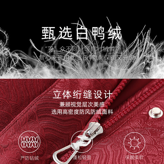 Middle-aged and elderly people's new Chinese-style mother's down jacket thickened old lady's cold-proof clothing winter grandma's warm coat