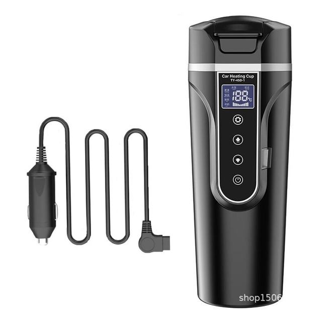 Car electric heating cup 12V/24V intelligent identification voltage and current electric heating cup water cup heating cup car home dual purpose