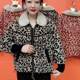 
Young mother's new autumn and winter mink velvet leopard print coat 40 and 50 year old middle-aged women's fashionable knitted cardigan