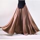New style of literary retro cotton and linen skirt for women, versatile high waist slim big sporty A-line skirt, large size Zen midi skirt