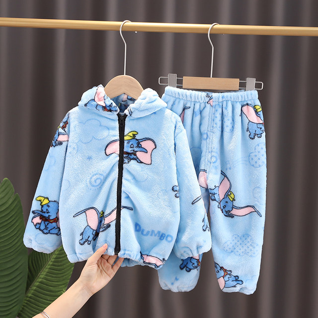 Baby Fran Character Double -sided coral velvet hooded zipper jacket ...