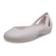 Crocs Crocs women's shoes flat shoes round toe breathable lightweight flat shoes work shoes hollow sandals office