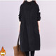 Clearance counter withdraws extra large fat mm300Jin [Jin equals 0.5kg] velvet thickened knitted splicing long-sleeved dress for women