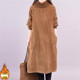 Clearance counter withdraws extra large fat mm300Jin [Jin equals 0.5kg] velvet thickened knitted splicing long-sleeved dress for women