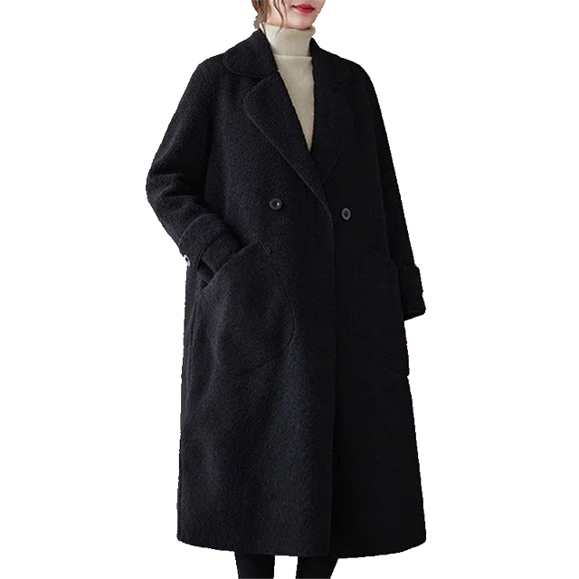 Clearance and pick up the counter to withdraw extra large size fat mm300Jin [Jin equals 0.5 kg] Warm coat for women lamb fur mid-length coat for women