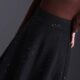 Mesh skirt gauze skirt women's summer 2025 slim drooping new black high-waist A-line midskirt large sway skirt
